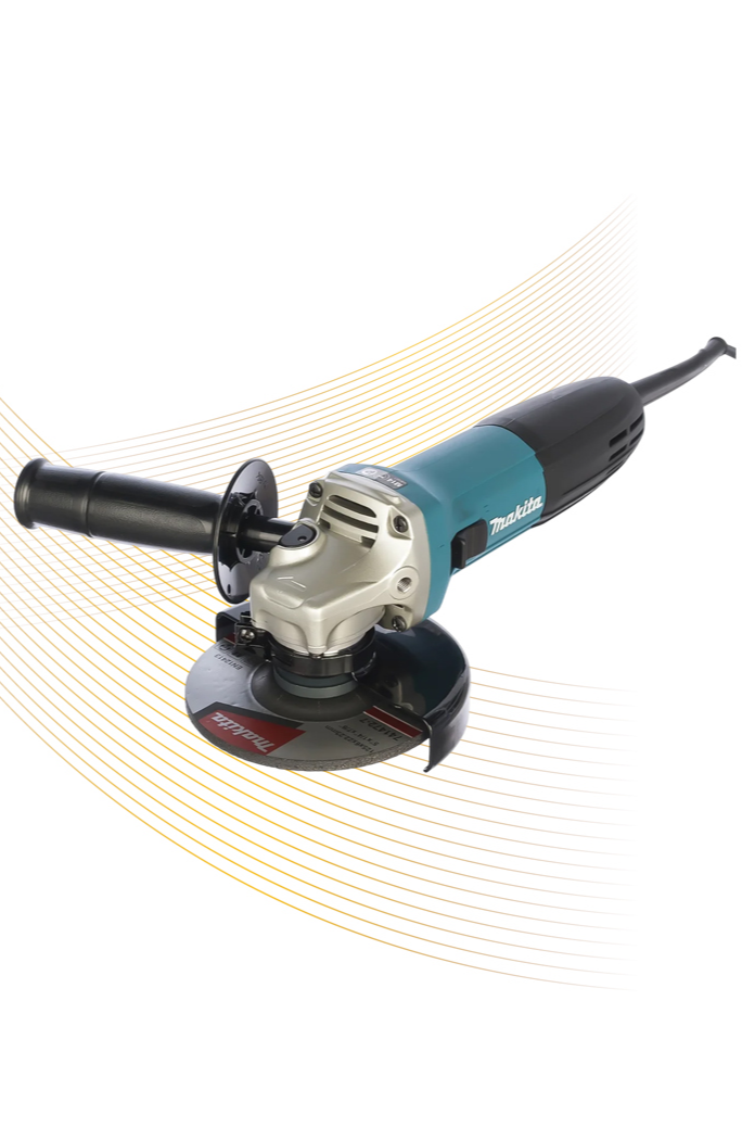 Проводная болгарка Makita для работы с металлом и строительных работ