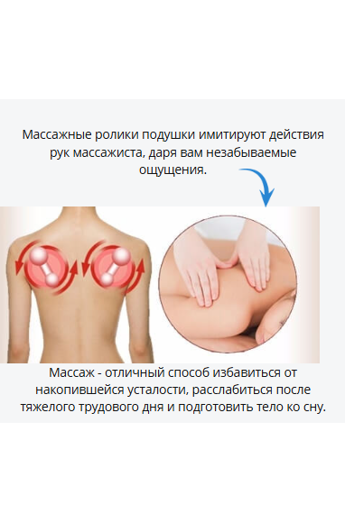 Массажная подушка для ног с эффектом прогрева