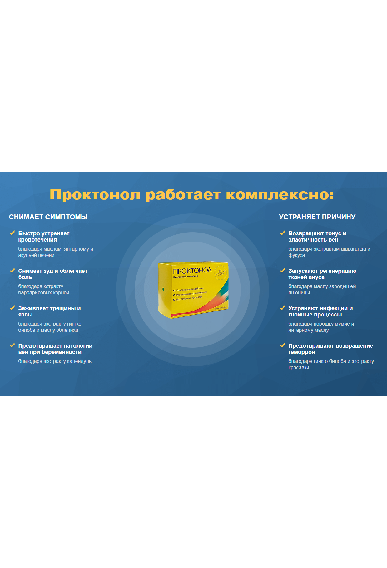 Проктонол — цена на средство от геморроя