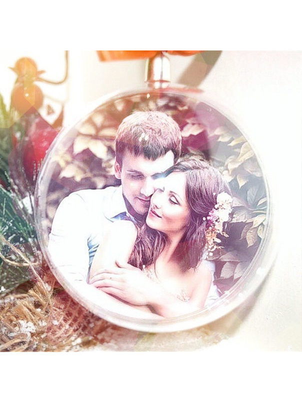 набор новогодних шаров с фото – персонализированное украшение