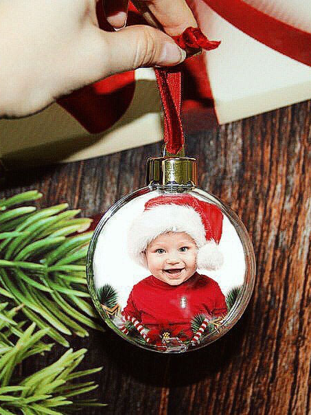 Где заказать новогодний шар с фото — новогодние шарики на елку